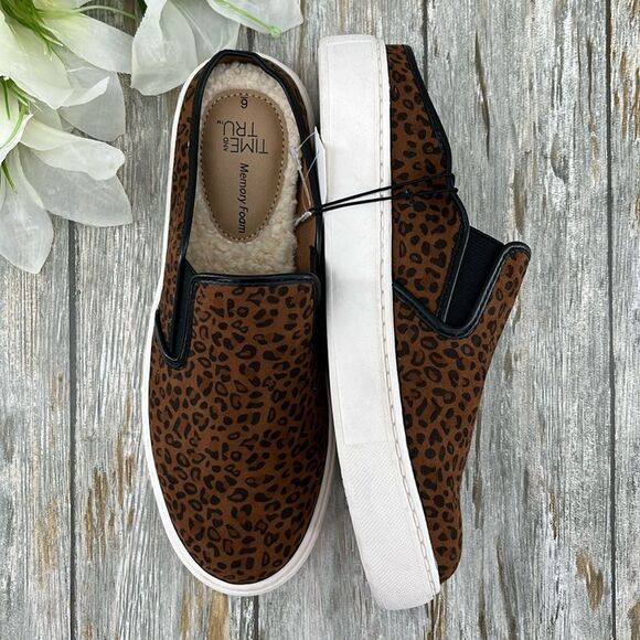 Women’s Leopard Print Twin Gore Mules Slip-on Shoes Size 6 - Picture 4 of 11